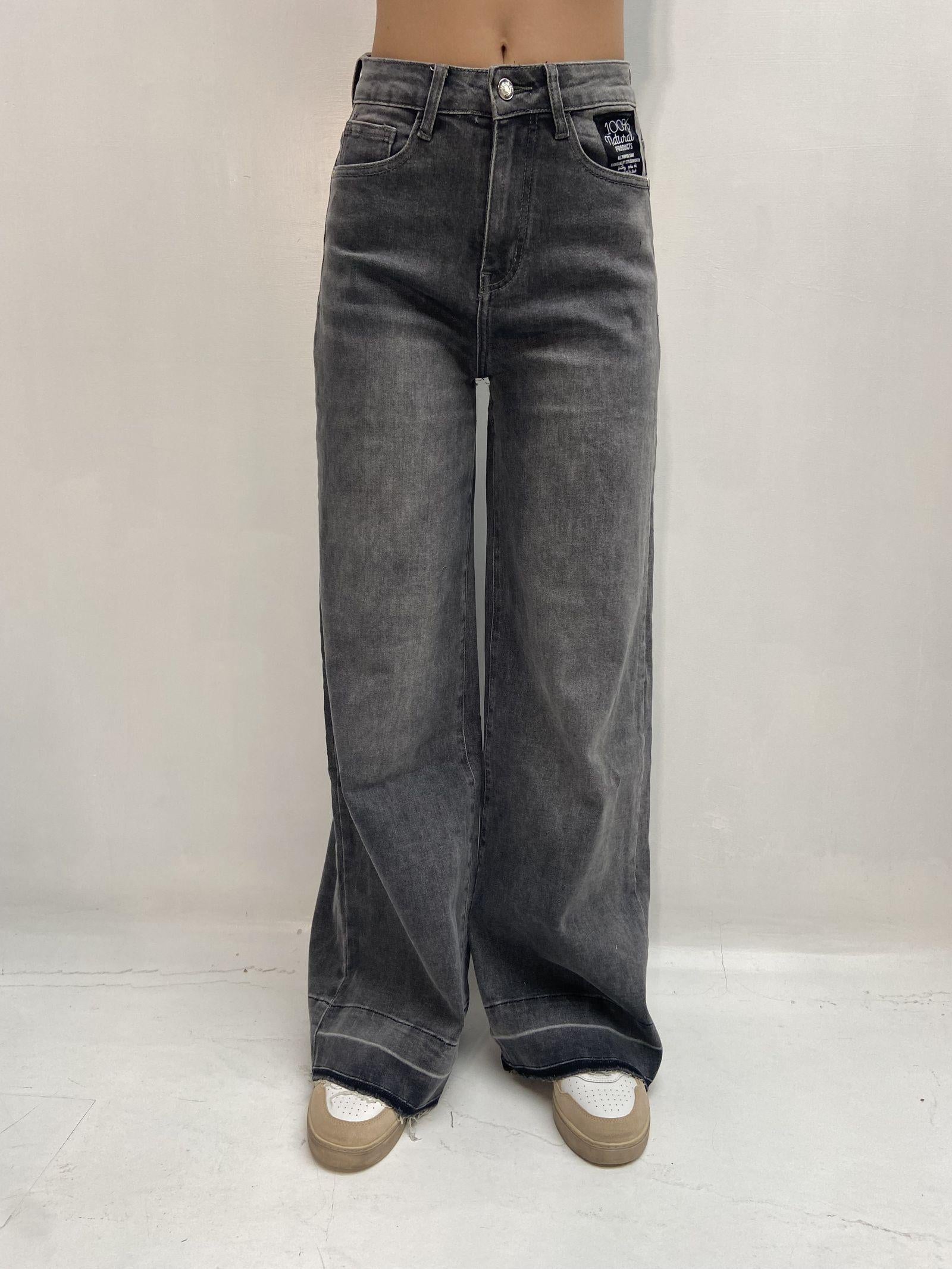 Jeans palazzo LAF270 GRIGIO OFELIA