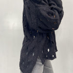 Maglia intrecciata JS376 NERO OFELIA