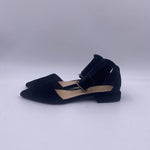 Sandalo basso in velluto H1289 NERO OFELIA