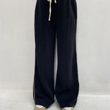 Pantalone gamba ampia Z6034 NERO OFELIA