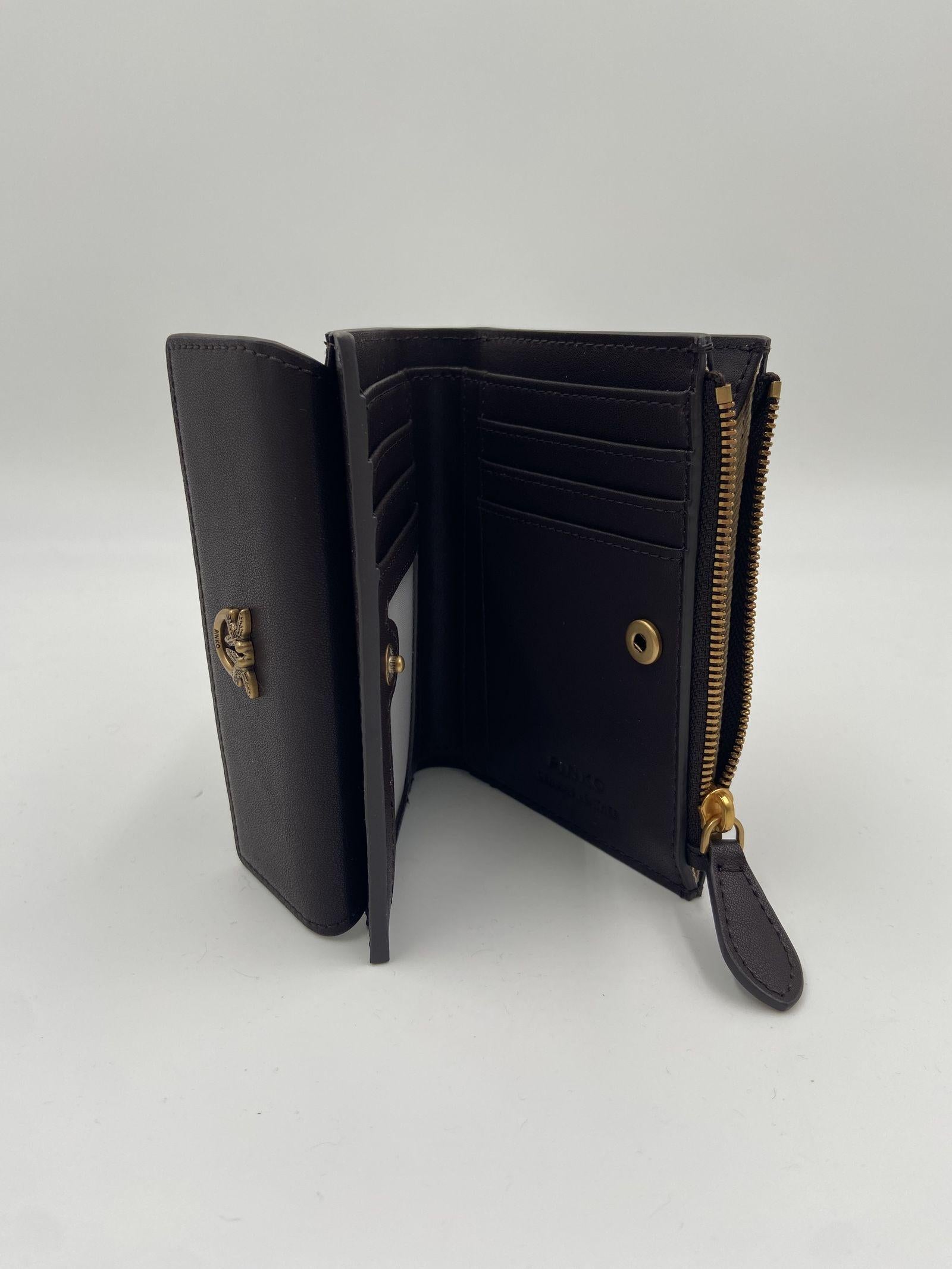Portafoglio piccolo in pelle 103612-A0F1 M32Q PINKO