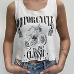 Canotta con stampa A1249 PANNA OFELIA