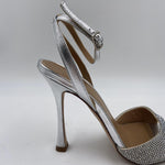 Sandalo aperto con mini strass H2286 ARGENTO OFELIA