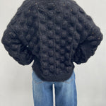 Maglia lavorazione traforata 153 NERO OFELIA