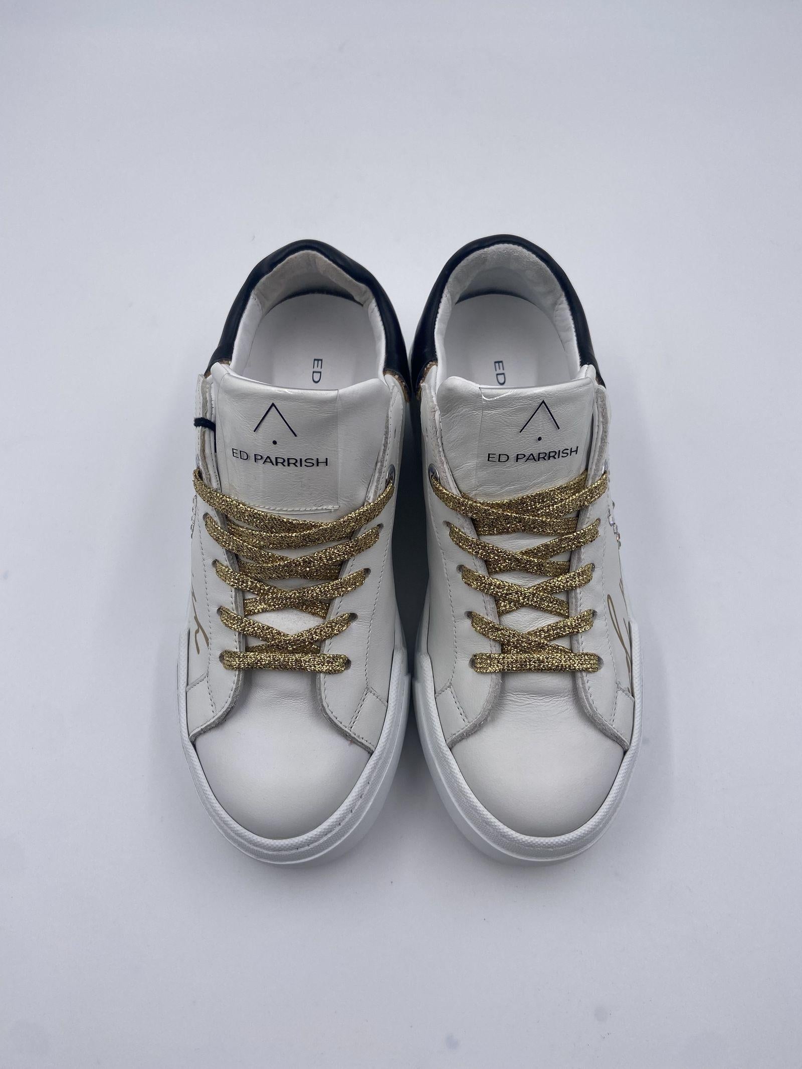 Sneakers con lacci oro FALD SG22 BIANCOORO ED PARRISH
