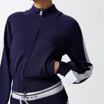 Felpa con zip in tessuto piquet 104738-A2FQ EZ1 PINKO