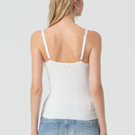 Top a canotta con strass FR25ST4006K410J9 108 FRACOMINA