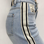 Jeans con bande laterali LAF227 DENIM OFELIA