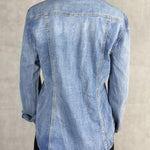 Camicia denim lavaggio chiaro 220102JC710 DENIM OFELIA