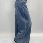 Jeans vita alta e gamba larga LAF184 DENIM OFELIA