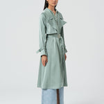 Trench regular lungo in raso FR25SC7004W76601 247 FRACOMINA