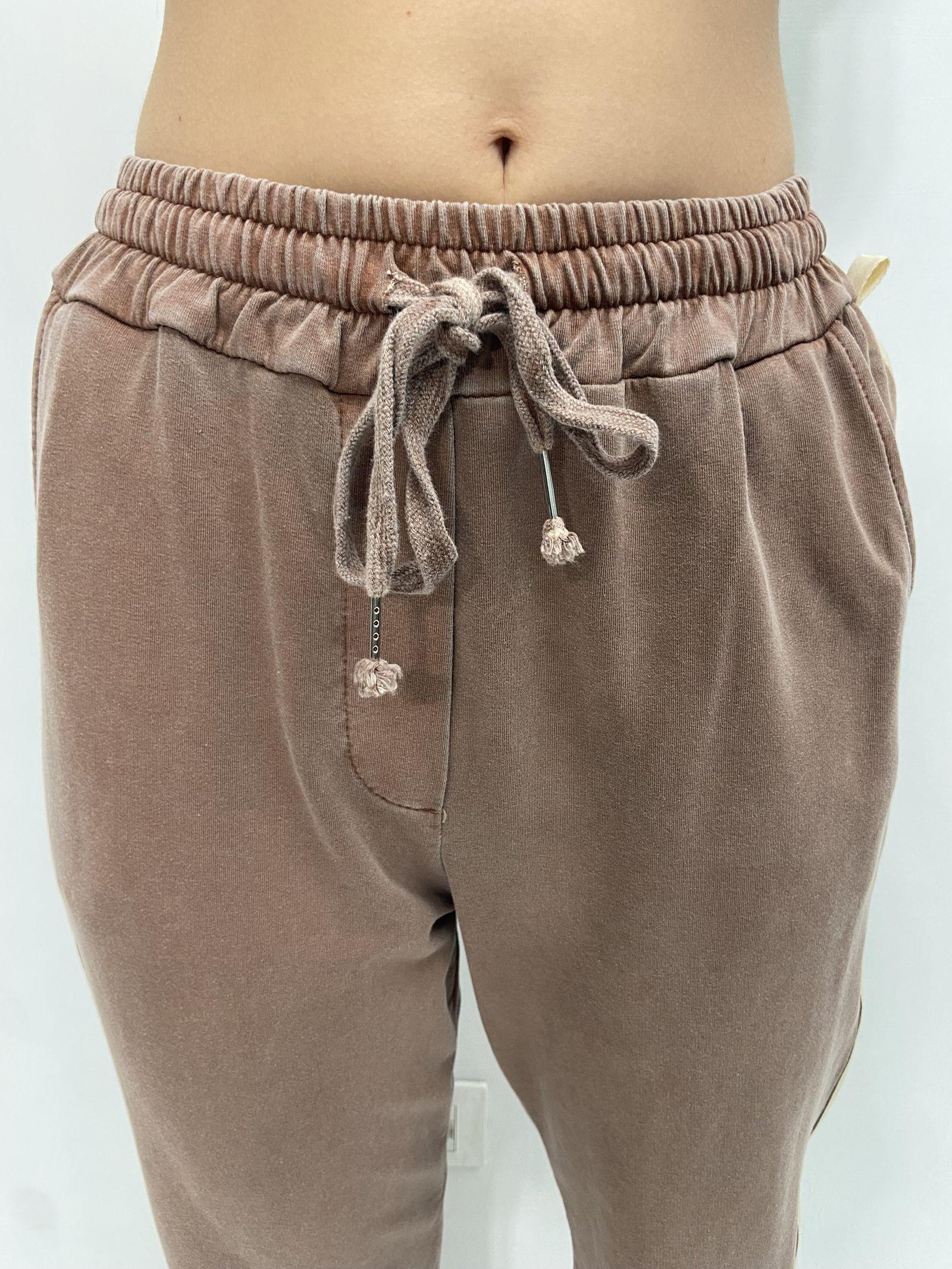 Pantalone con banda laterale 2558 CIOCCOLATO OFELIA