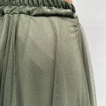 Gonna lunga in tulle MK04.015 VERDE OFELIA
