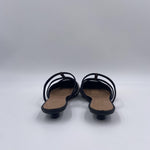 Scarpa bassa aperta con borchie 2569 NERO OFELIA