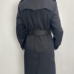 Trench doppio petto con cintura 333 NERO OFELIA