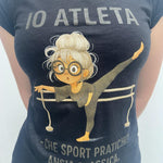 T-shirt Io Atleta IOATLETA NERO OFELIA