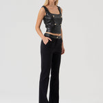 Pantalone bootcut stretch FR25WVA006W78001 053 FRACOMINA