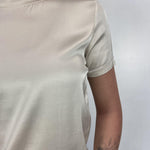 T-shirt lucida girocollo MM203633 CREMA OFELIA