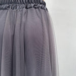 Gonna lunga in tulle MK04.015 GRIGIO OFELIA