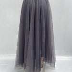 Gonna lunga in tulle MK04.015 GRIGIO OFELIA