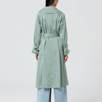 Trench regular lungo in raso FR25SC7004W76601 247 FRACOMINA