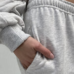 Pantalone con elastico A1263 GRIGIO OFELIA