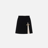 Gonna in crepe bicolore GO07951E2 685 ELISABETTA FRANCHI