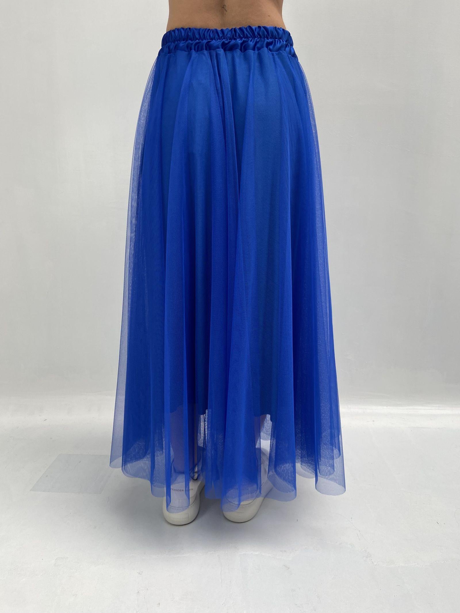 Gonna lunga in tulle MK04.015 BLUETTE OFELIA