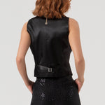 Gilet con strass FQ25WJ5001W815R9 053 FRACOMINA