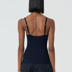 Top a canotta con strass FR25ST4006K410J9 117 FRACOMINA