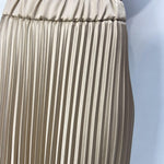 Gonna in raso plissè SK1183 CAMMELLO OFELIA