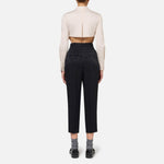 Pantalone jaquard lettering PA013446E2 110 ELISABETTA FRANCHI