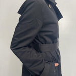 Trench doppio petto con cintura 333 NERO OFELIA