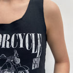 Canotta con stampa A1249 NERO OFELIA