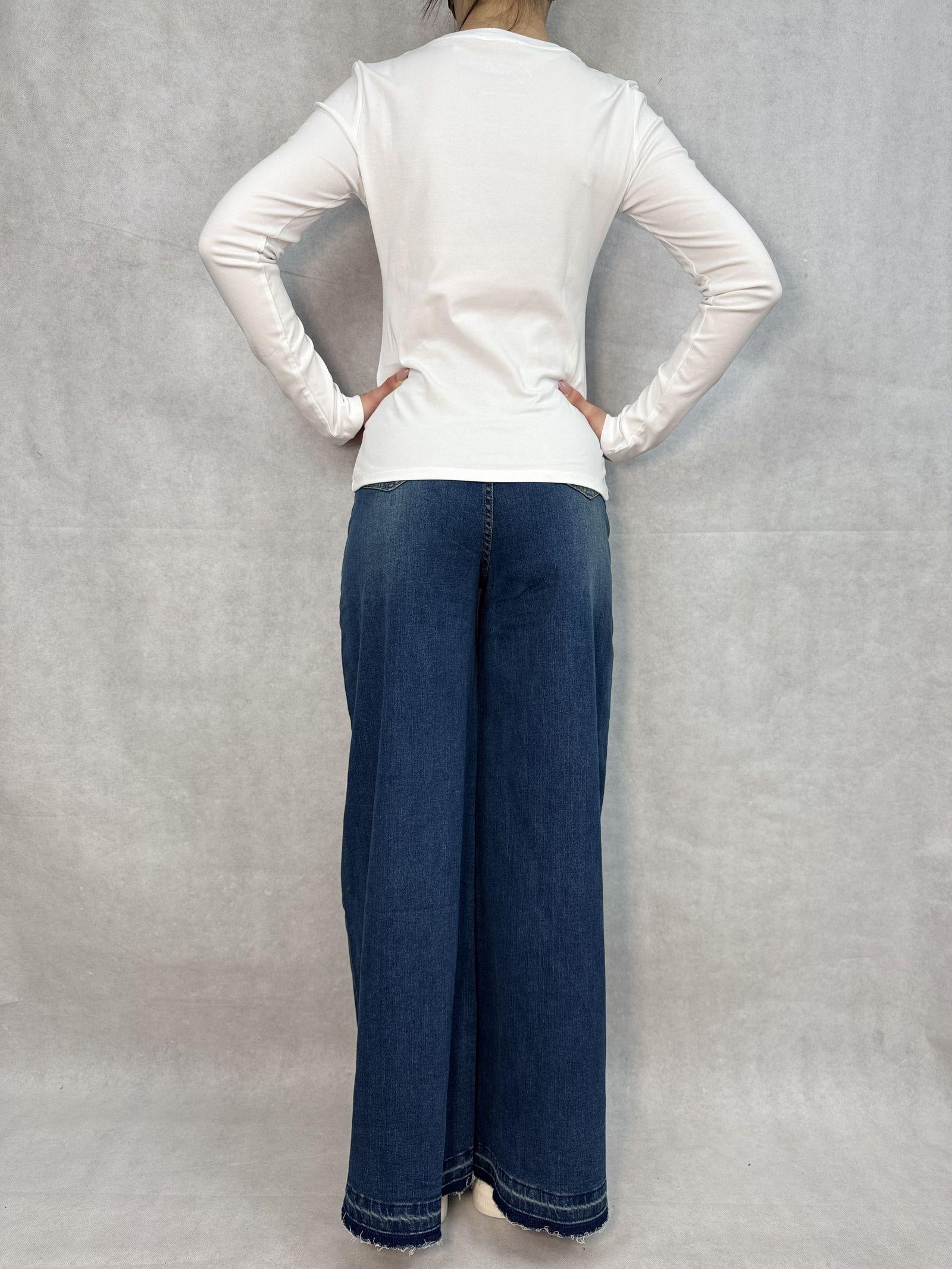 T- shirt manica lunga LC23465 BIANCO OFELIA