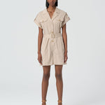 Tuta corta cargo in popeline FR25SO1001W52001 208 FRACOMINA