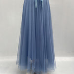Gonna lunga in tulle MK04.015 AZZURRO OFELIA