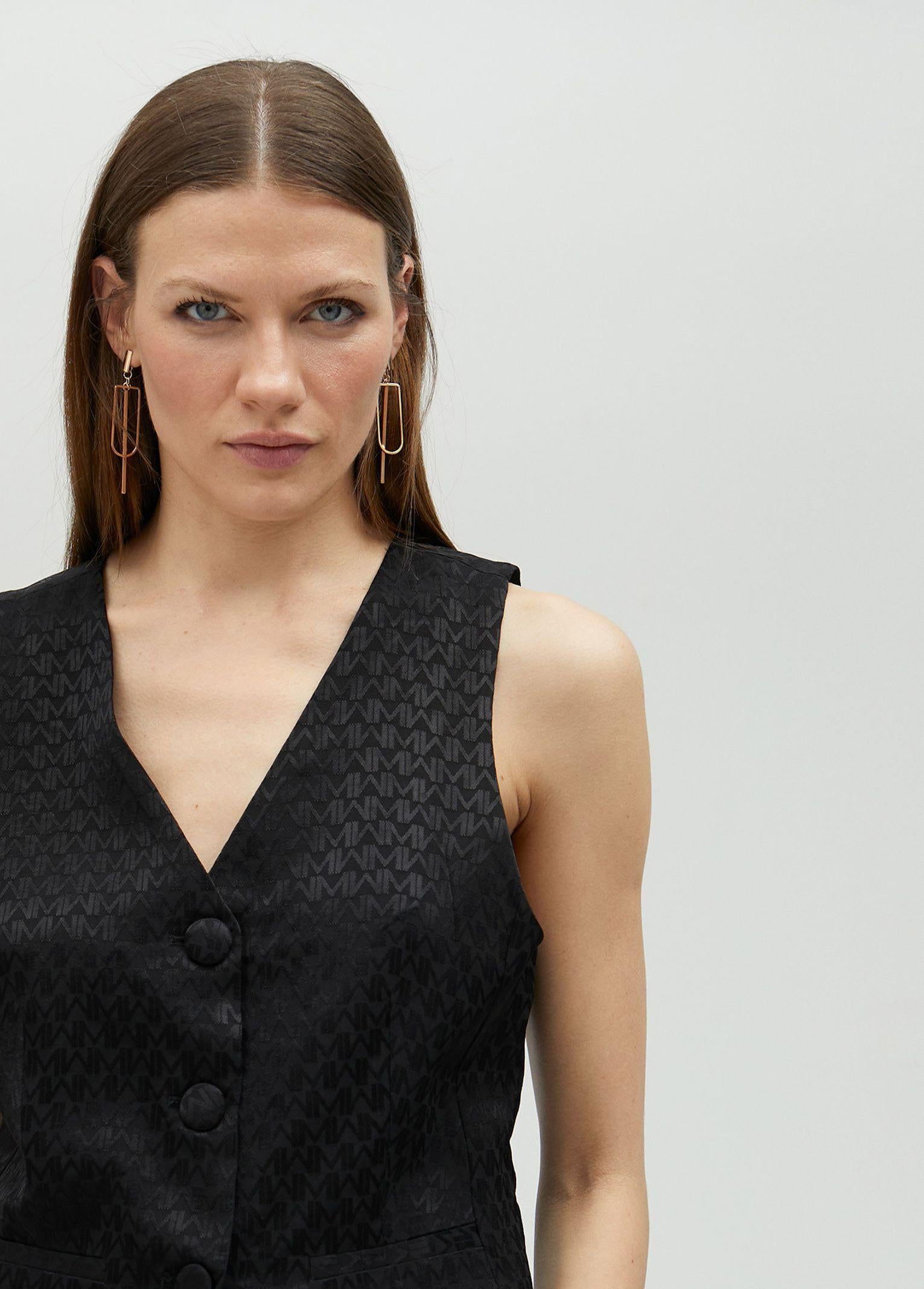 Gilet jacquard MS2502007 00N MAITE