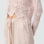 Pantalone palazzo wide in viscosa FJ25SV3003W45101 E06 FRACOMINA