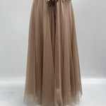 Gonna lunga in tulle MK04.015 CARAMELLO OFELIA