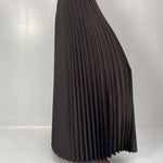 Gonna in raso plissè SK1183 MORO OFELIA