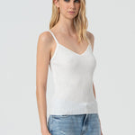 Top a canotta con strass FR25ST4006K410J9 108 FRACOMINA