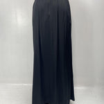 Gonna in raso con pieghe SK1027 NERO OFELIA