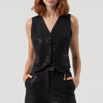 Gilet con strass FQ25WJ5001W815R9 053 FRACOMINA
