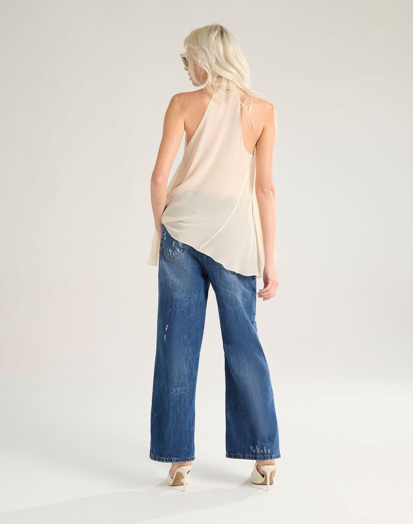 Camicia con rouches C020VU MA332 MANILA GRACE
