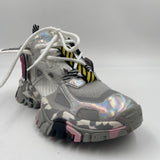 Sneakers grigio rosa e bianco F0331033 BIANCOGRIGIO CLJD