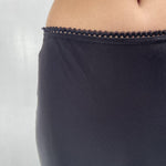 Gonna satinata con passamaneria in vita 887613 NERO OFELIA