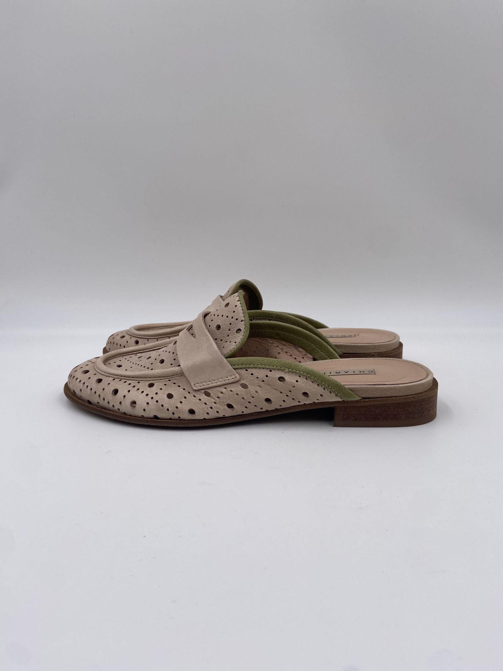 Sandalo traforato 612 BEIGE CHIARINI