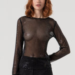 Blusa con strass FQ25WT1001W424R9 053 FRACOMINA