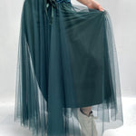 Gonna lunga in tulle MK04.015 MILITARE OFELIA